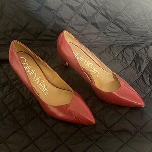 Red Calvin Klein Pumps, size 10